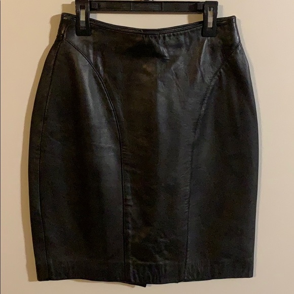 The Limited Dresses & Skirts - The Limited Genuine Leather Skirt